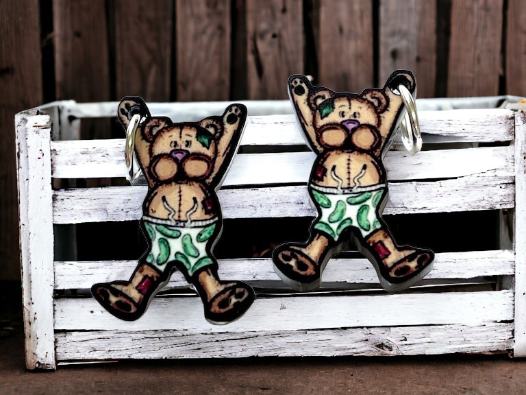 Pickle Pants Bear - Jewelry Components - Charms