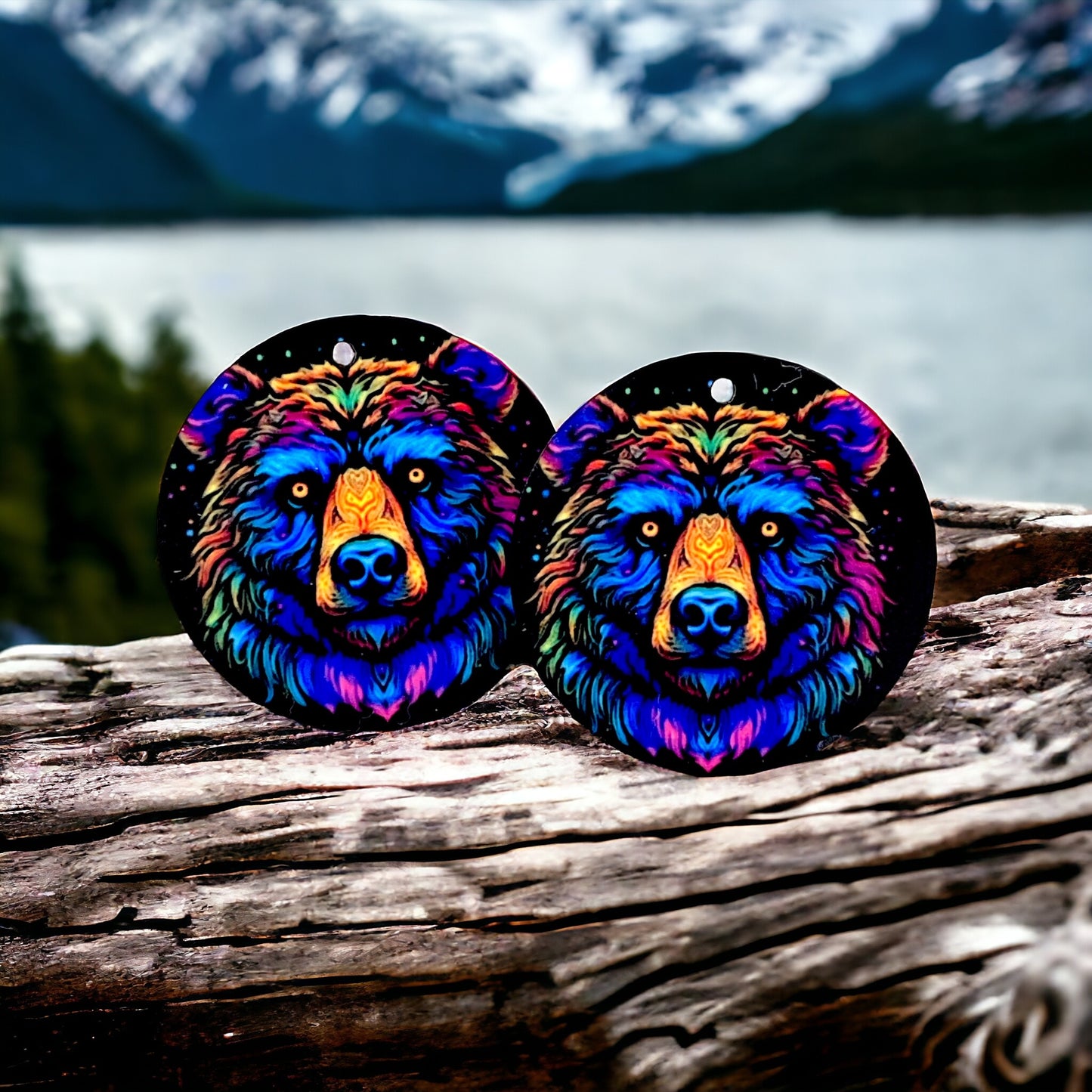 Northern Lights Bear  - Jewelry Components - Charms