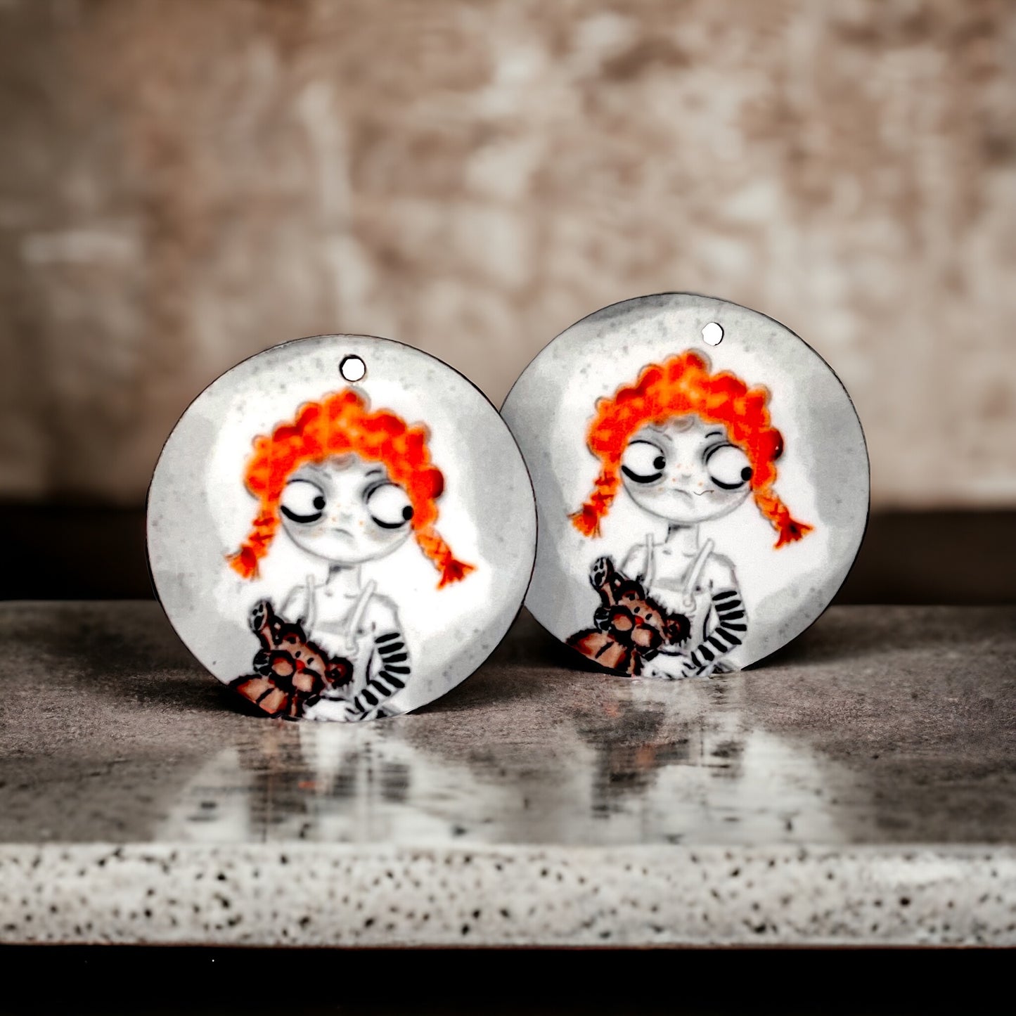 Mischievous Lil Wilma  - Jewelry Components - Charms