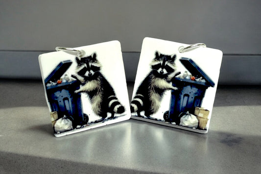 Trashcan Panda - Jewelry Components - Charms #70