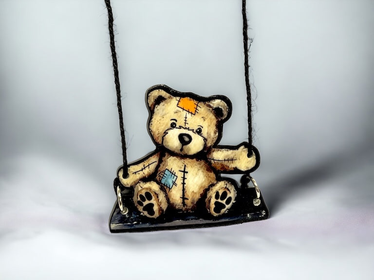 Swinging Bear Focal  - Jewelry Components - Charms - #96