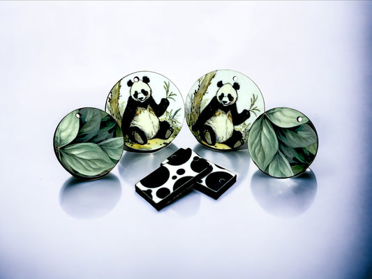 panda SET  - Jewelry Components - Charms - #110